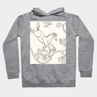 Sacred Horse by Albert Racinet Hoodie